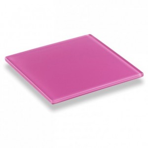 Square tray raspberry 245 x 245 mm