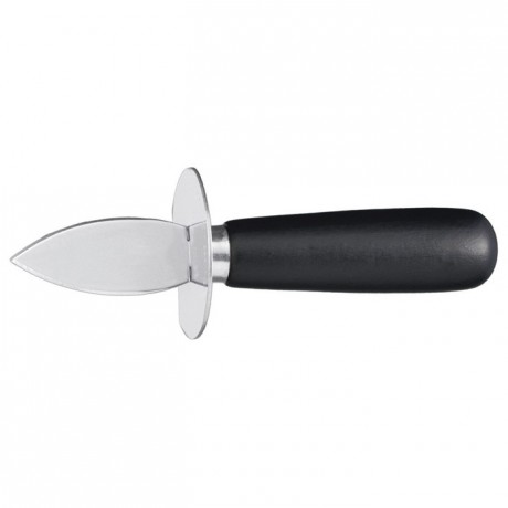 Oyster knife black lacquered wooden handle L 160 mm