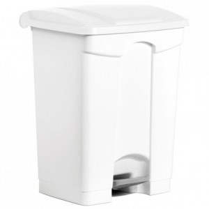 Trash bin with pedal-operated lid 70 L