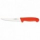 Boning knife red straight blade L 160 mm