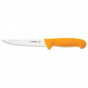 Boning knife yellow straight blade L 160 mm