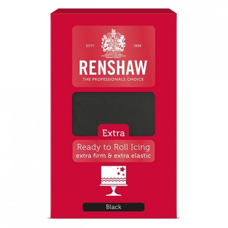 Renshaw Rolled Fondant EXTRA 1 kg -Black-