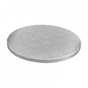 PastKolor cake drum silver round Ø25 cm