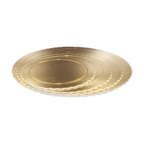 PastKolor cake board gold round Ø20 cm