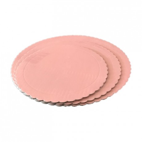 Semelle fine à gâteau PastKolor rose bébé ronde Ø25 cm