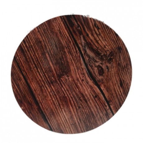 PastKolor cake board dark wood round Ø35 cm