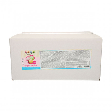 Pâte à sucre FunCakes blanc brillant 12,5 kg