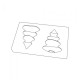 Chocolate mould « Christmas tree » 14 cm