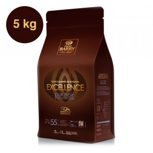 Excellence 55% chocolat noir de couverture pistoles 5 kg