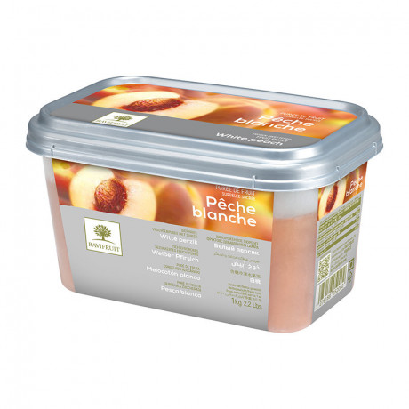 Purée de pêche blanche surgelée Ravifruit 1 kg