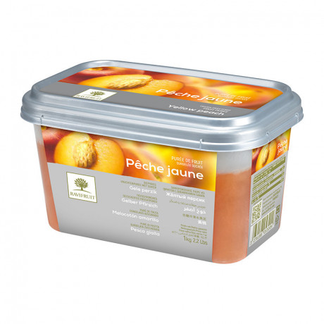 Purée de pêche jaune surgelée Ravifruit 1 kg