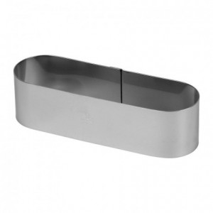 Stainless steel oblong H40 145 x 45 mm