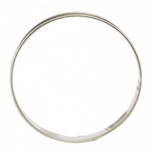 Stainless steel tart ring Ø 100 mm H 27 mm