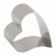 Stainless steel offset heart 230 x 190 mm H 45 mm