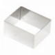 Nonnette rectangle en inox 80 x 25 x 25 mm (lot de 4)