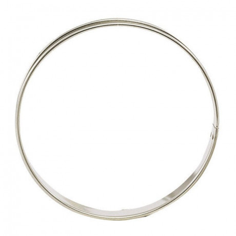 Cercle à tarte en inox Ø 80 mm H 27 mm (lot de 6)