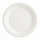 Assiette carton bioline blanche Ø 180 mm (lot de 1000)