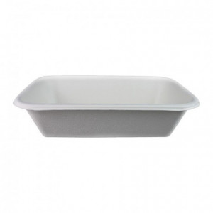 Rectangular fiber tray 215 x 140 x 52 mm 94 cL (600 pcs)