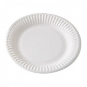 White cardboard plate Ø 180 mm (1000 pcs)