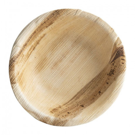 Round palm leaf salad bowl Ø 115 mm (100 pcs)