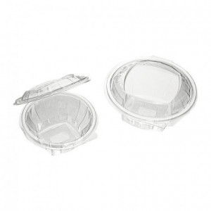 Crystal salad bowl with hinged lid Ø 125 mm H 60 mm 25 cL (900 pcs)