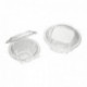 Crystal salad bowl with hinged lid Ø 170 mm H 90 mm 75 cL (400 pcs)