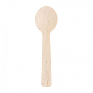 Small large wooden spoon 100 mm (100 pcs)