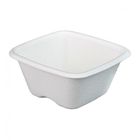 Square cane fiber sauce pot without lid 80 x 80 mm 10 cL (1200 pcs)