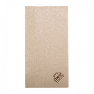 Serviette en papier ouate recyclée écru 2 plis 400 x 300 mm (lot de 1500)