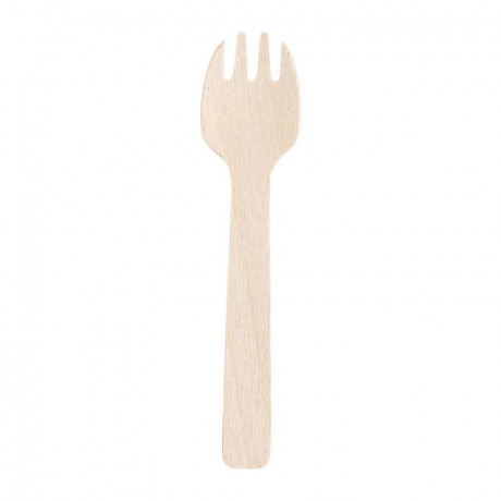 Mini wooden fork 105 mm (100 pcs)