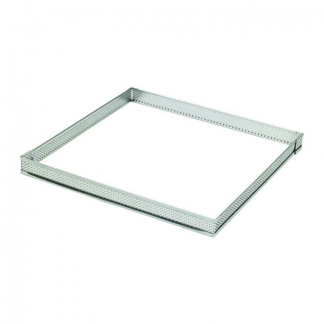 Carré perforé inox 16 cm H 2 cm - MF