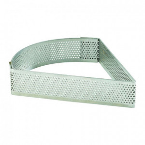 Triangle perforé inox 12 x 10,5 cm H 2 cm - MF