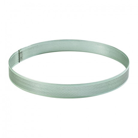 Stainless steel perforated circle Ø 14 cm H 2 cm - MF