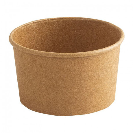 Pot à glace carton kraft Ø 75 mm 9 cL (lot de 1000)