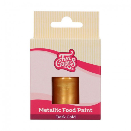 Peinture alimentaire FunCakes Dark Gold 30 mL