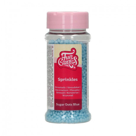 FunCakes Sugar Dots Blue 80 g