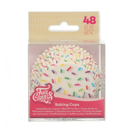 Caissettes à cupcakes FunCakes paillettes 48 pièces