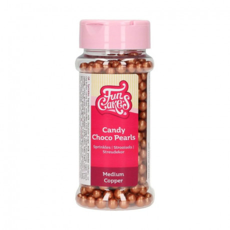 Perles chocolat Funcakes Medium Copper 80 g