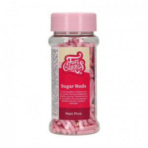 FunCakes Matt Sugar Rods XL Pink 70 g