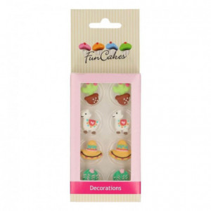 FunCakes Sugar Decorations Alpaca Set/8