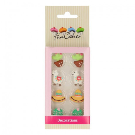 FunCakes Sugar Decorations Alpaca Set/8