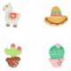 FunCakes Sugar Decorations Alpaca Set/8