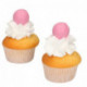 FunCakes Pearl Choco Balls Dark Pink Set/8