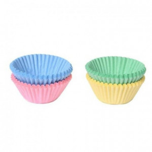 House of Marie Chocolate Baking Cups Pastel Assorti Set/100