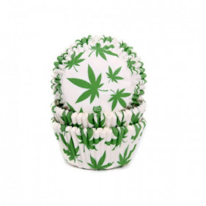 House of Marie Baking Cups Marijuana pk/50