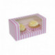 House of Marie Cupcake Box 2 - Circus Pink- pk/3