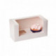 House of Marie Cupcake Box 2 - White pk/3