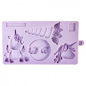 Karen Davies Siliconen Mould - Unicorn Cookie