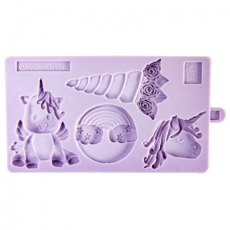 Karen Davies Siliconen Mould - Unicorn Cookie