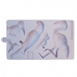 Karen Davies Silicone Mould - Tropical Birds